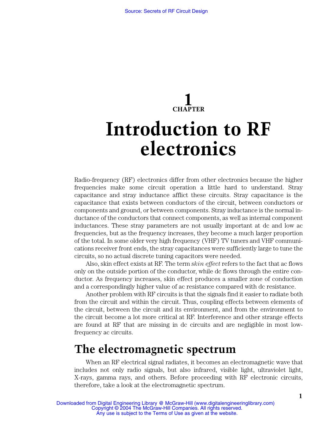 Secrets of RF Circuit Design , Third Edition by Unknown