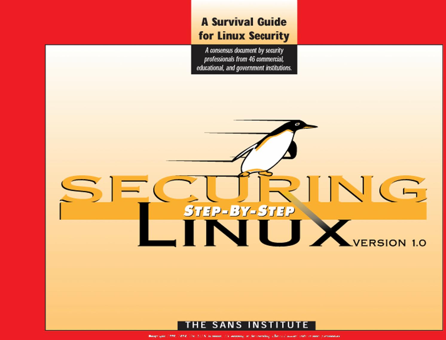 Securing LINUX Step by Step by David Ranch Lee Brotzman