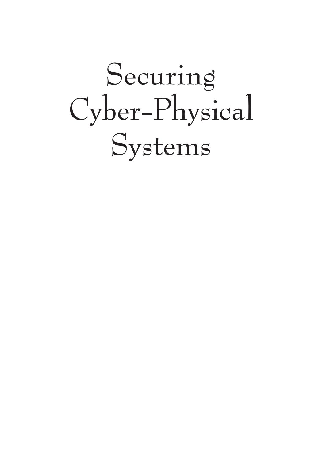 Securing cyber-physical systems by Pathan Al-Sakib Khan