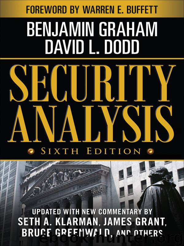 Security Analysis by Benjamin Graham & David L. Dodd