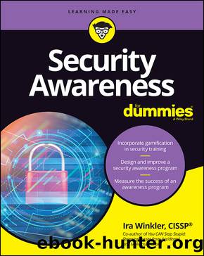 Security Awareness for Dummies by Winkler Ira;