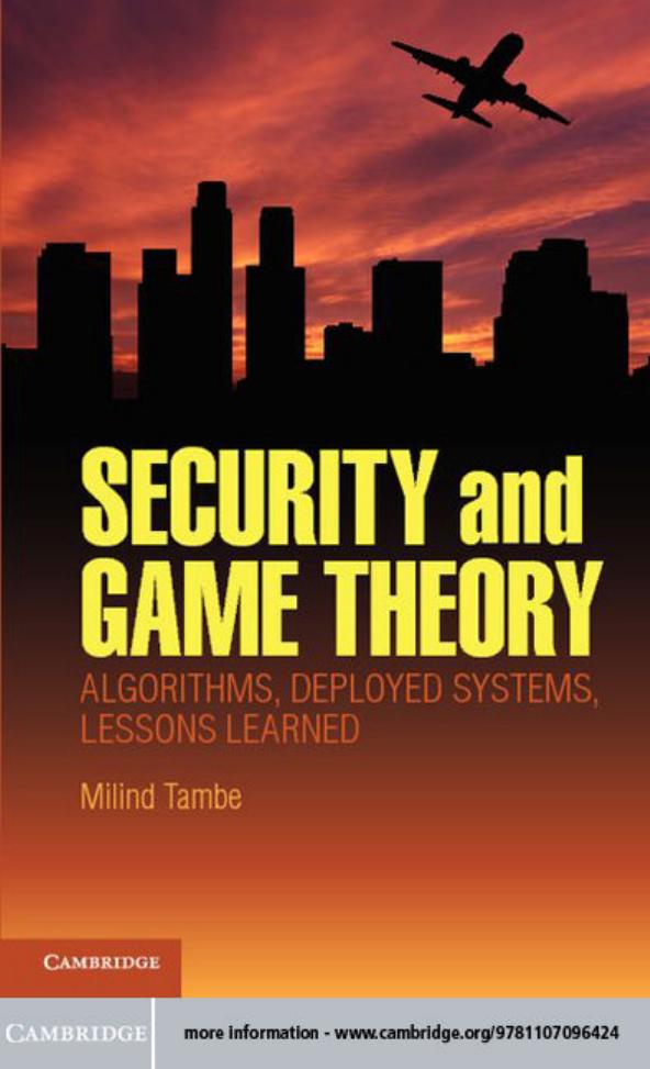 Security and Game Theory by Tambe Milind