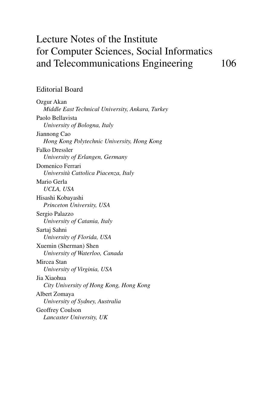 Security and Privacy in Communication Networks: 8th International ICST Conference, SecureComm 2012, Padua, Italy, September 3-5, 2012. Revised Selected Papers by Sarshad Abubaker Kui Wu (auth.) Angelos D. Keromytis Roberto Di Pietro (eds.)
