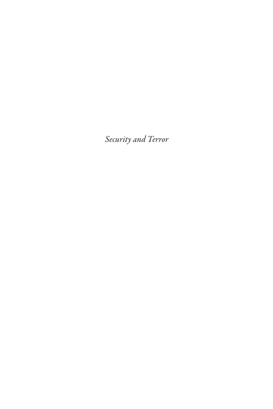 Security and Terror: American Culture and the Long History of Colonial Modernity by Eli Jelly-Schapiro