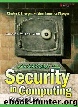 Security in Computing (4th Edition) by Pfleeger Charles P. & Pfleeger Shari Lawrence