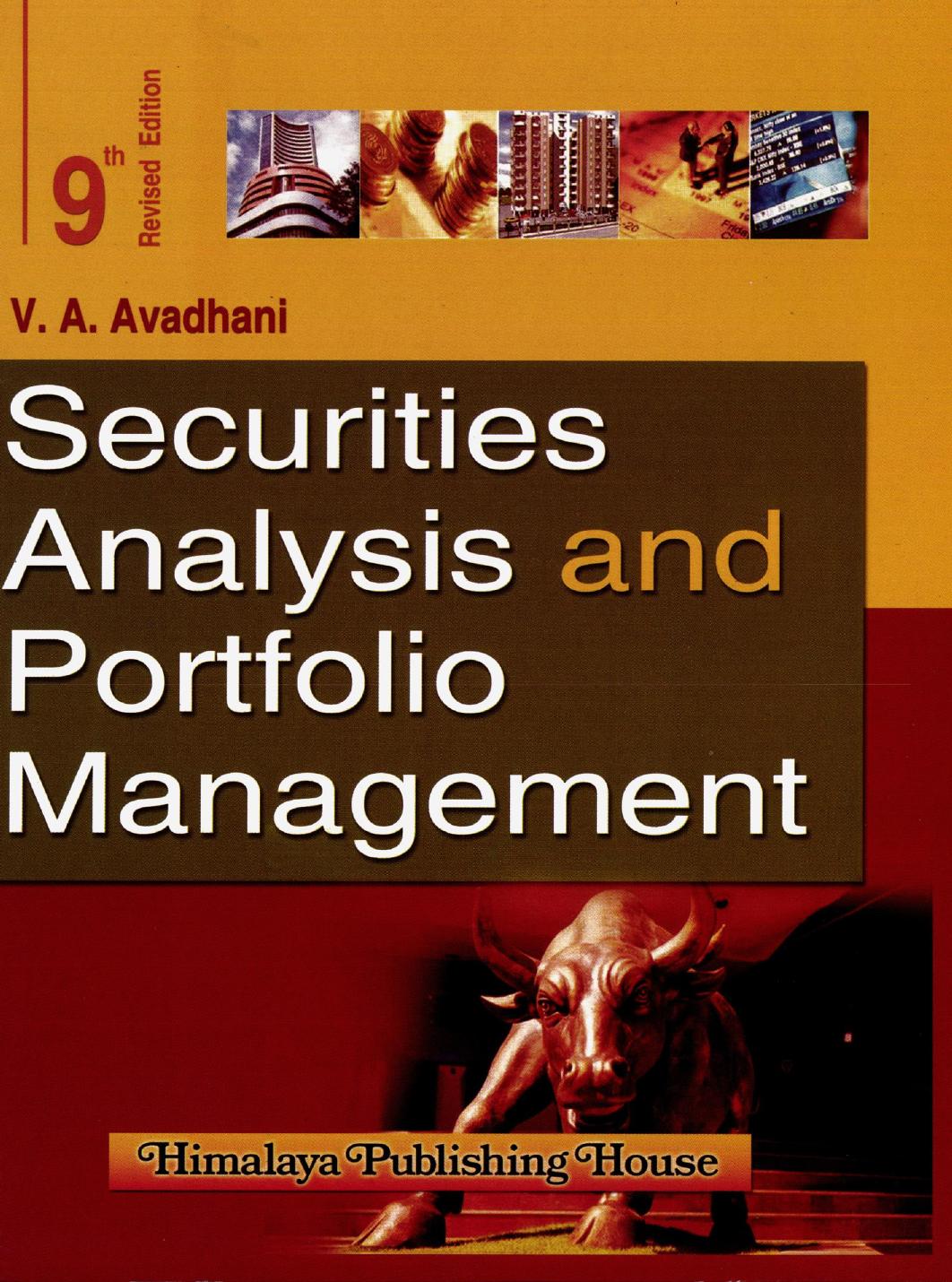 Securlties Analysis and Portfolio Management by V.A. Avadhani