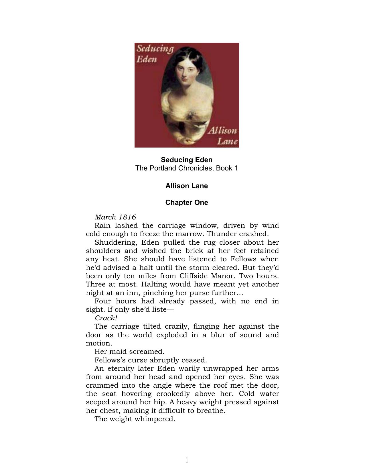 Seducing Eden by Allison Lane