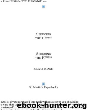 Seducing the Heiress by null