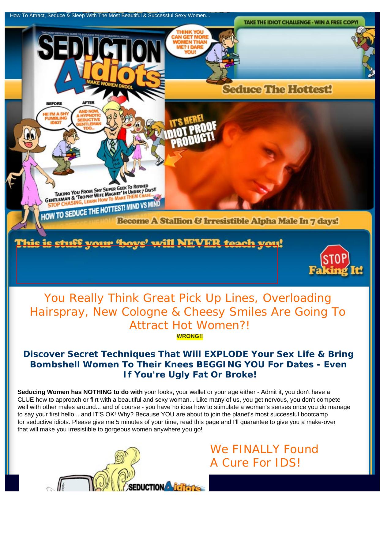 Seduction4idiots.com Seducing The Hottest Women-Learn In Under 7 Days. by Best of Kuszter's Collection