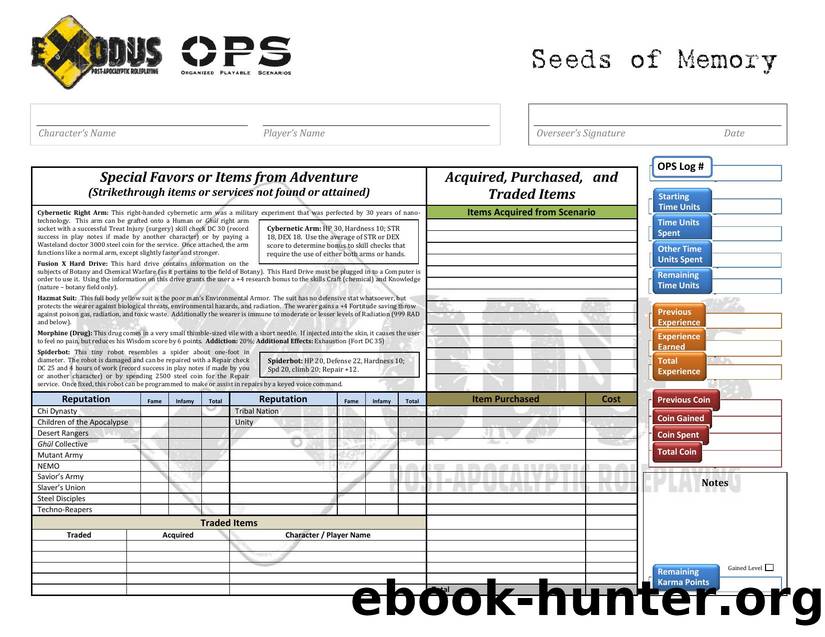 Seeds of Memory OPS by Glutton Creeper