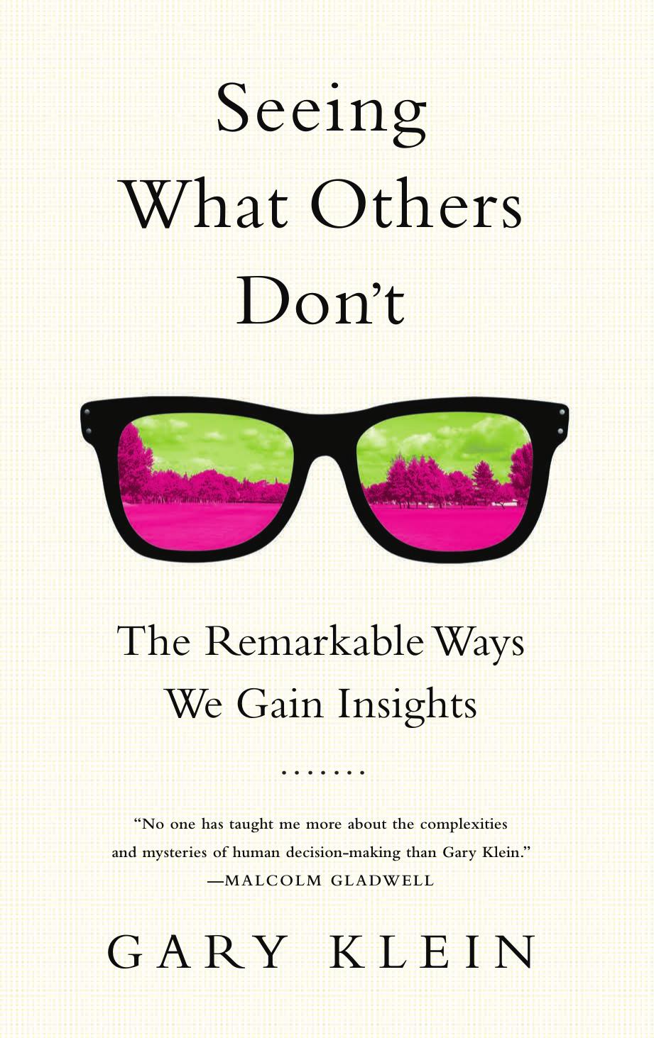 Seeing What Others Don't by Gary Klein