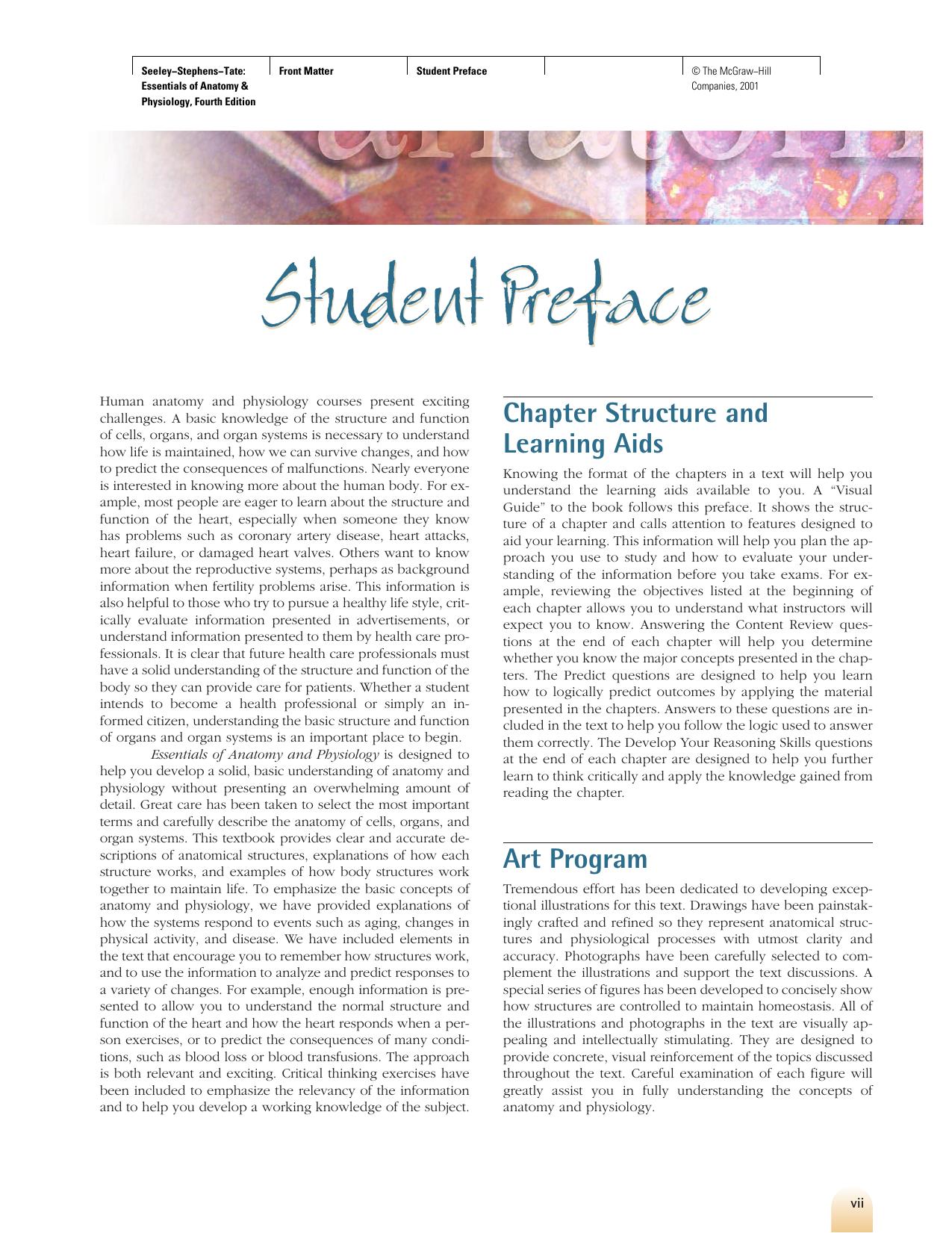 Seeley R.R., Stephens T., Tate P. Essentials of Anatomy and Physiology (2001)(4-th)(en)(646s) by Unknown
