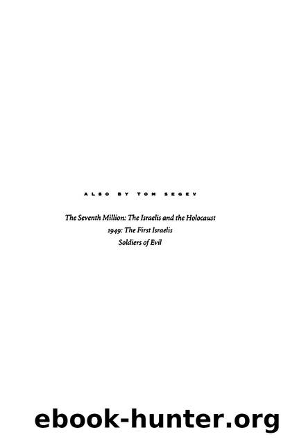 Segev, Tom - One Palestine, Complete  Jews and Arabs under the British Mandate by Metropolitan Books (2000)