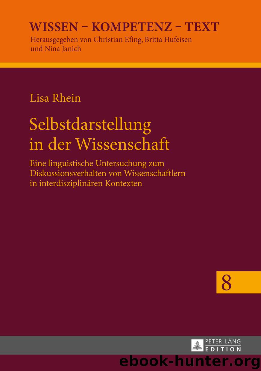 Selbstdarstellung in der Wissenschaft by lisa rhein