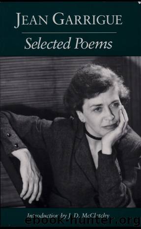 Selected Poems by Jean Garrigue