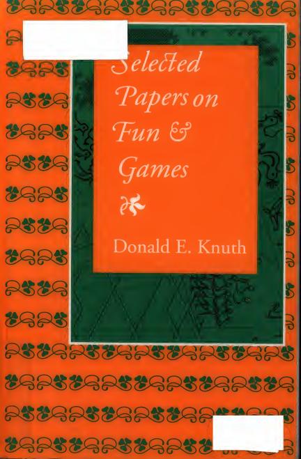 Selected papers on fun & games by Donald E. Knuth