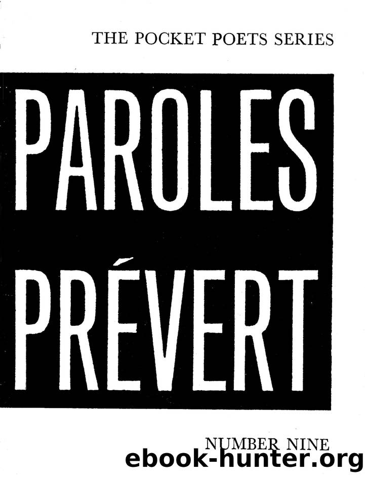 Selections From Paroles by Jacques Prévert
