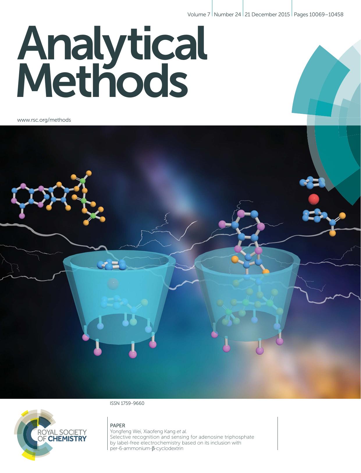 Selective recognition and sensing for adenosine triphosphate by label-free electrochemistry based on its inclusion with per-6-ammonium-Î²-cyclodextrin by Ni Yang & Yongfeng Wei & Xiaofeng Kang & Zhuoqun Su