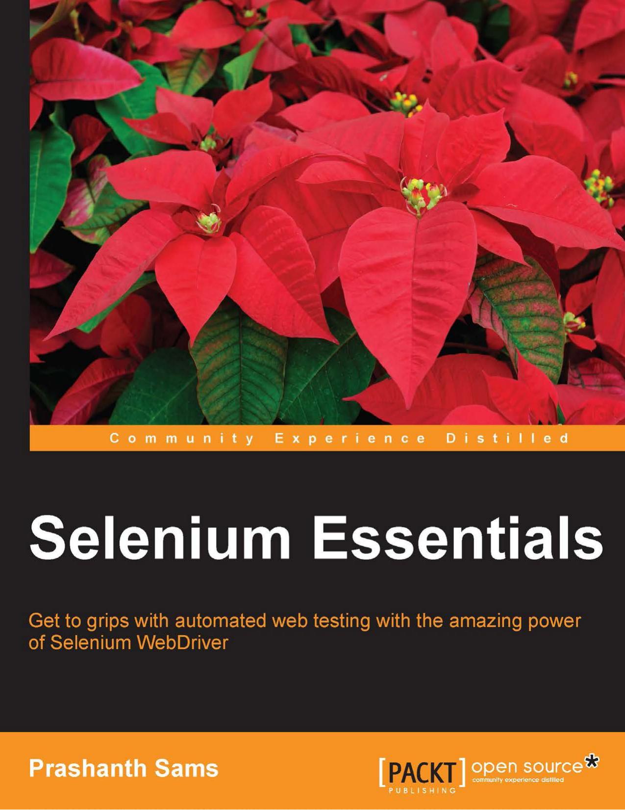 Selenium Essentials by Prashanth Sams