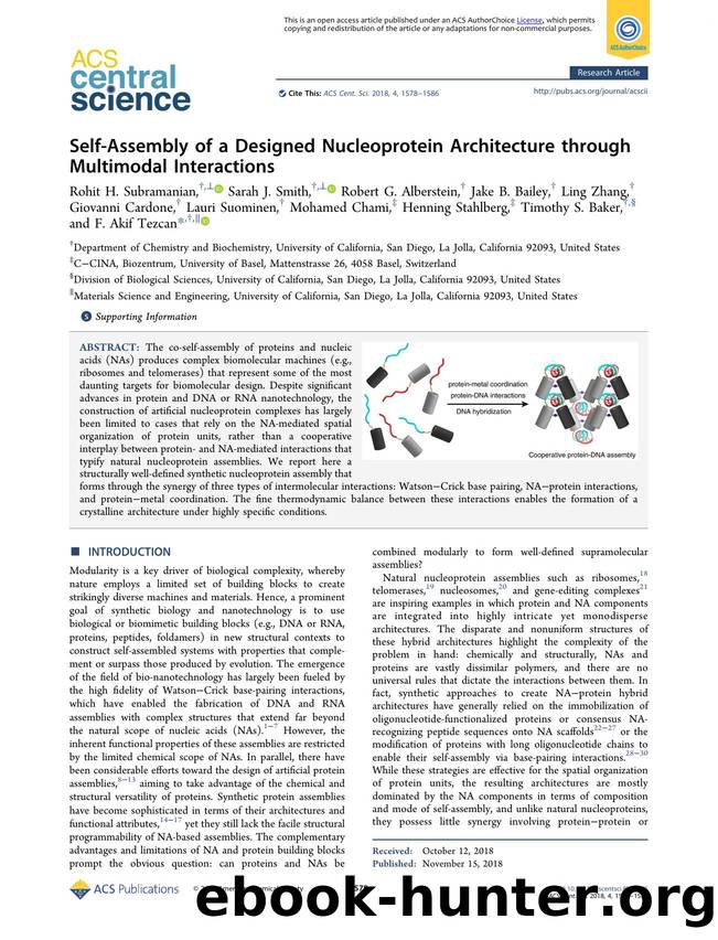 Self-Assembly of a Designed Nucleoprotein Architecture through Multimodal Interactions by unknow