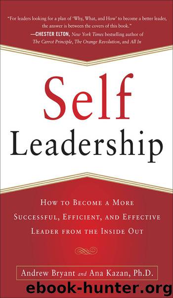 Self-Leadership: How to Become a More Successful, Efficient, and Effective Leader from the Inside Out by Bryant Andrew & Kazan Ana Lucia