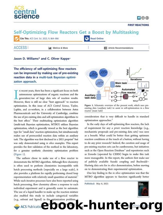 Self-Optimizing Flow Reactors Get a Boost by Multitasking by Jason D. Williams (ORCID: g/0000-0001-5449-5094) & C. Oliver Kappe (ORCID: g/0000-0003-2983-6007)