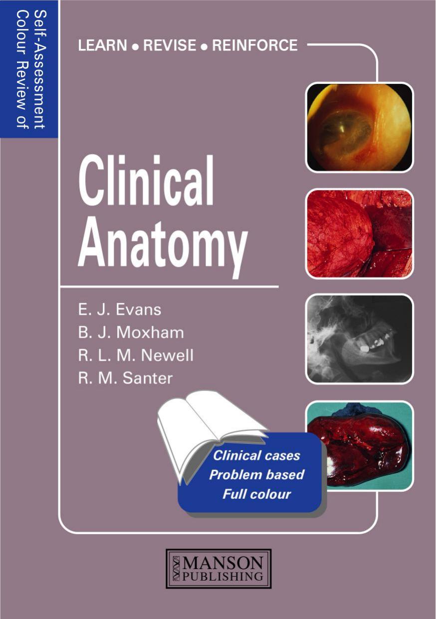 Self-assessment colour review of clinical anatomy by Evans Edward J. Bernard J Moxham Richard L M Newell Robert M Santer