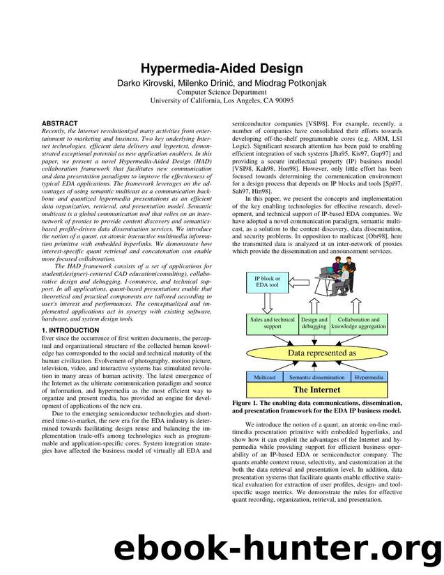 Semantic Multicast-based Applications for by darko kirovski