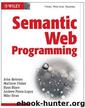 Semantic Web Programming by Hebeler John Fisher Matthew Blace Ryan