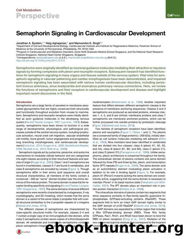 Semaphorin Signaling in Cardiovascular Development by Jonathan A. Epstein & Haig Aghajanian & Manvendra K. Singh
