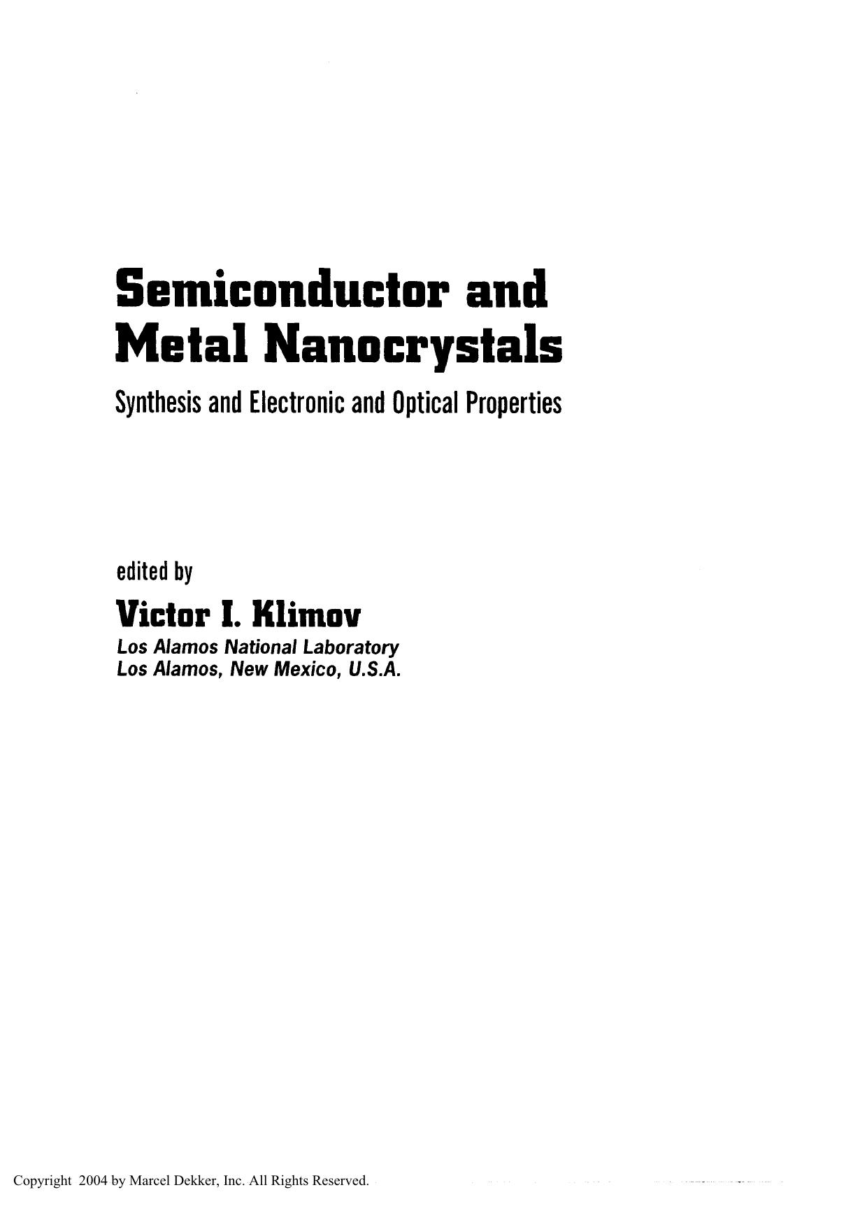 Semiconductor and Metal Nanocrystals.pdf by Lupin@UATON