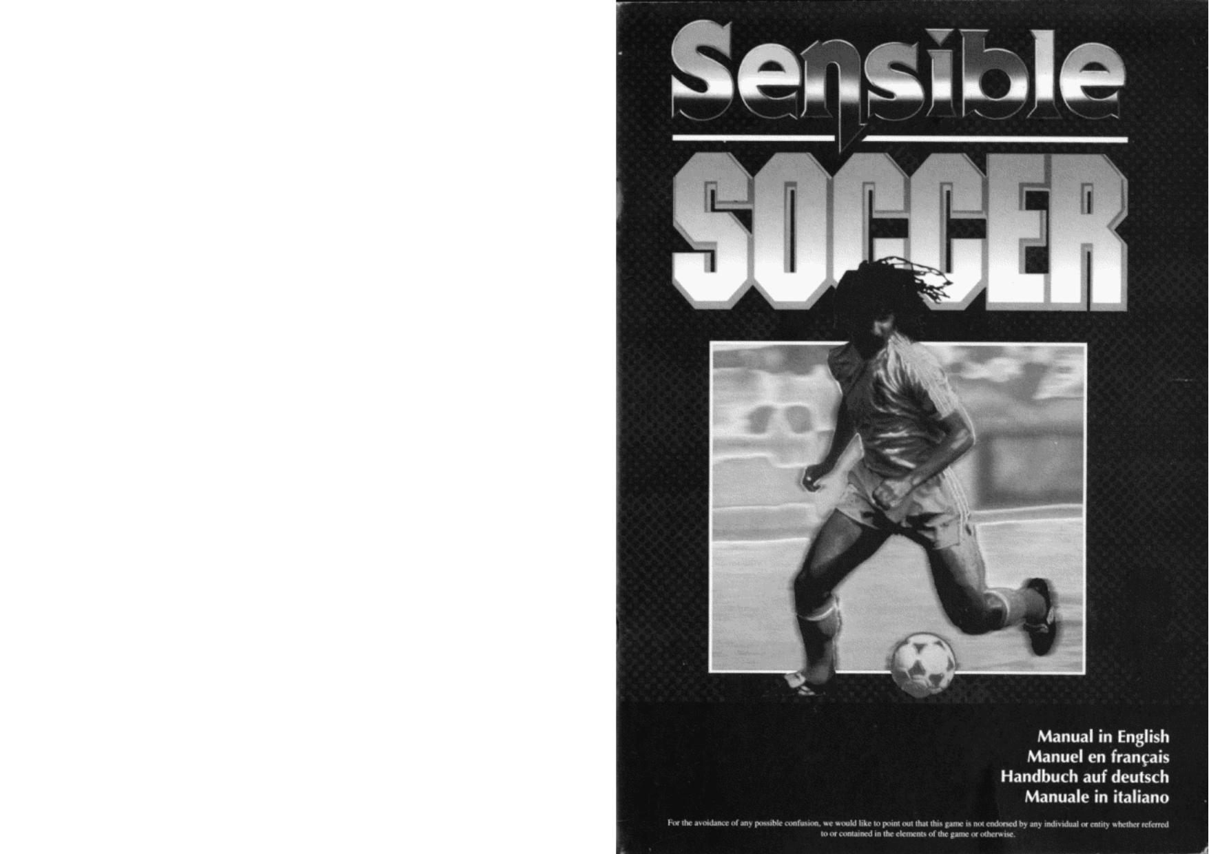Sensible Soccer - Manual by Sensible Software