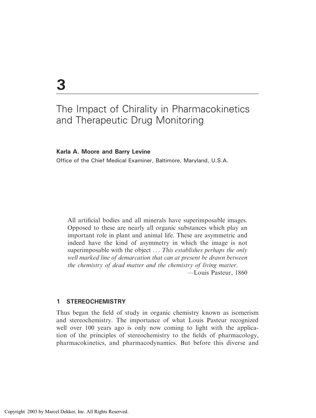 Separation Techniques in Clinical Chemistry by Karla A. Moore and Barry Levine
