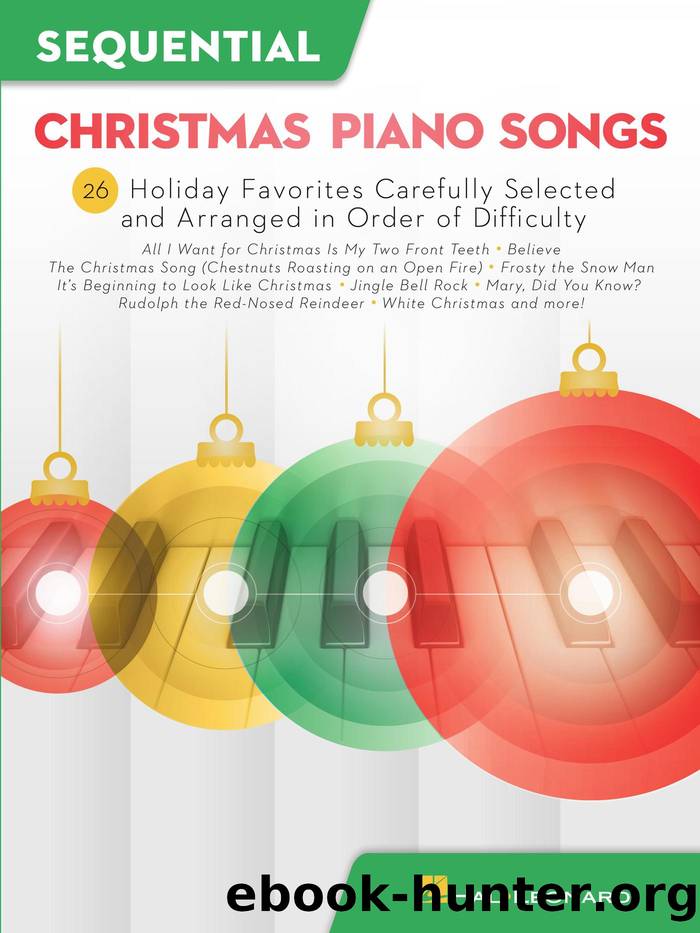 Sequential Christmas Piano Songs Songbook by Hal Leonard Corp.;
