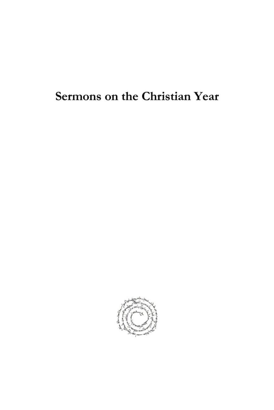 Sermons on the Christian Year (Monastic Studies Series) by Isaac of Stella