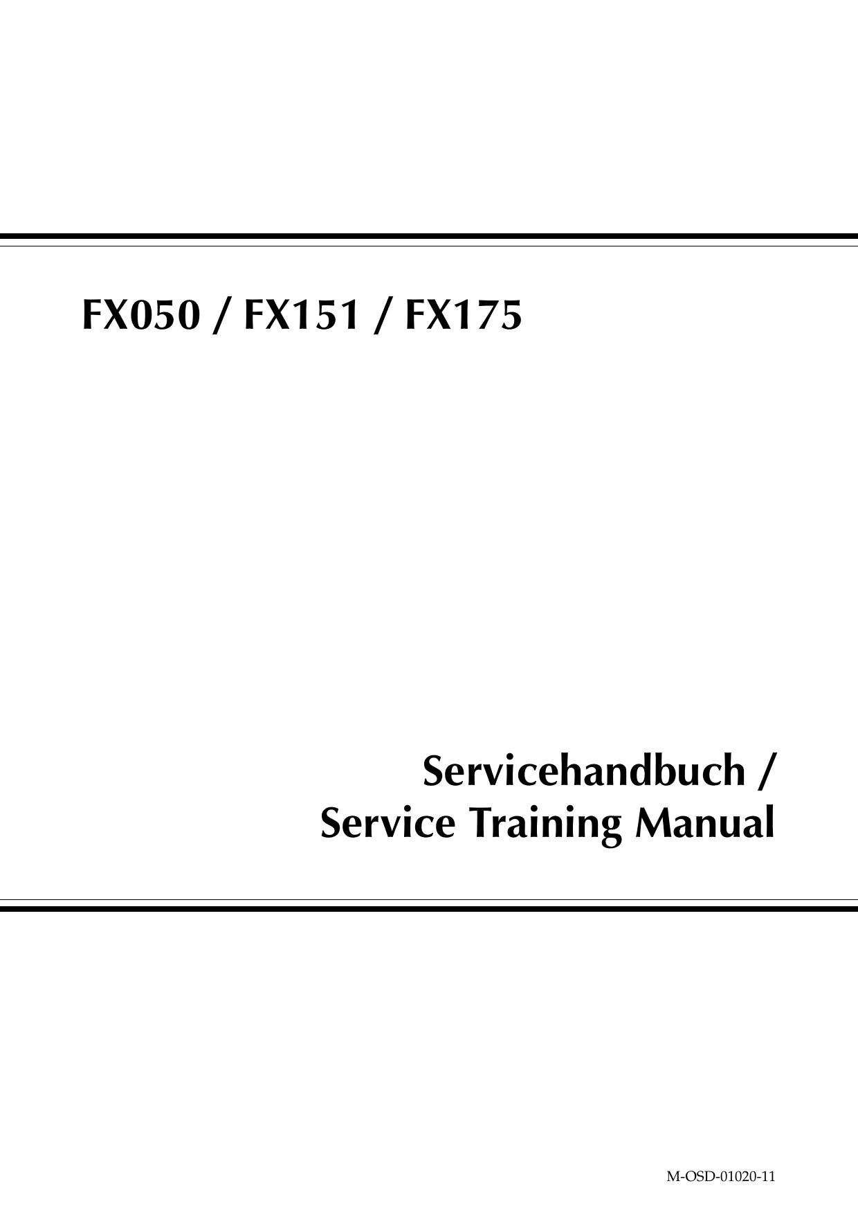Service Training Manual FX050151175 by OKI Documentation