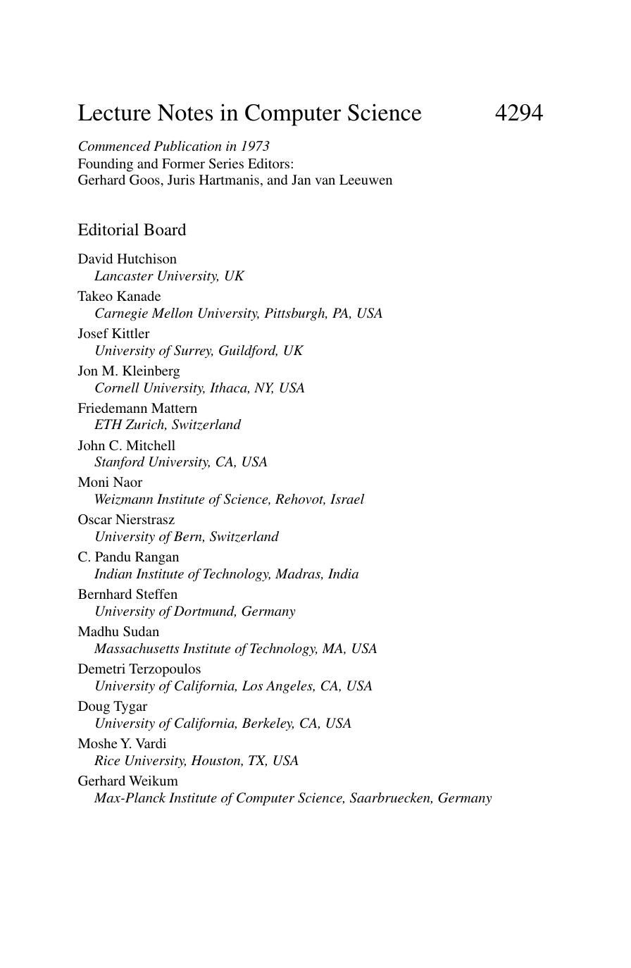 Service-Oriented Computing – ICSOC 2006: 4th International Conference, Chicago, IL, USA, December 4-7, 2006. Proceedings by unknow