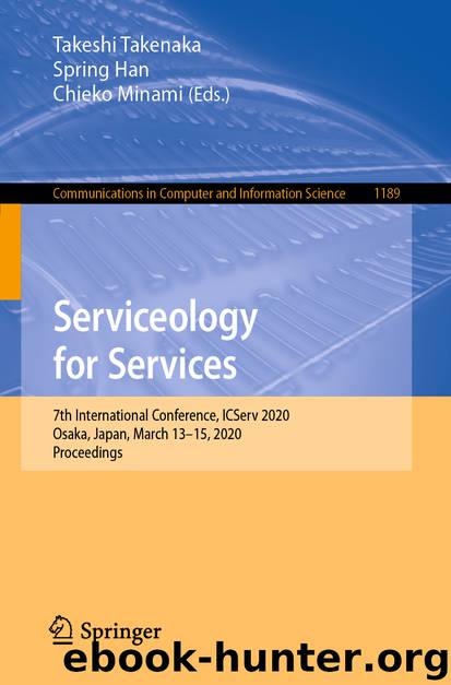 Serviceology for Services by Takeshi Takenaka & Spring Han & Chieko Minami