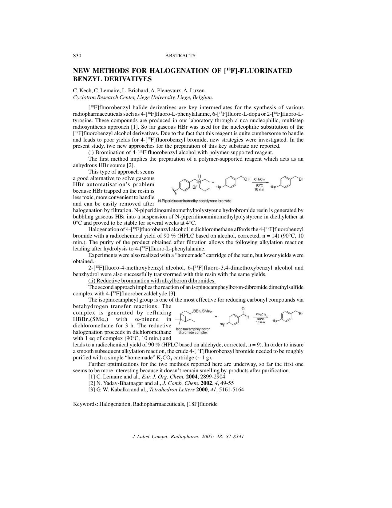 Session 5: PET chemistry by Unknown