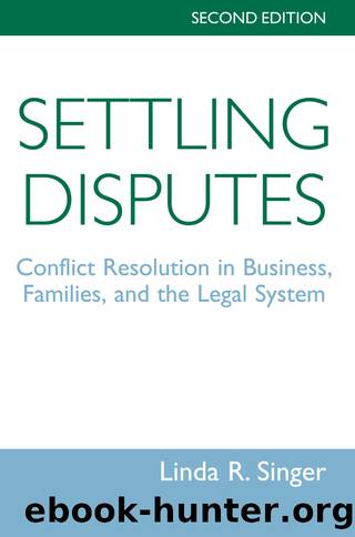 Settling Disputes by Linda Singer