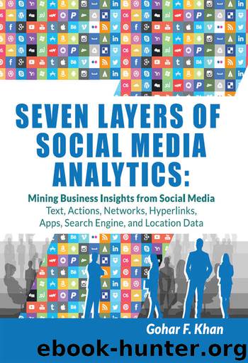 Seven Layers of Social Media Analytics: Mining Business Insights from Social Media Text, Actions, Networks, Hyperlinks, Apps, Search Engine, and Location Data by Gohar F. Khan