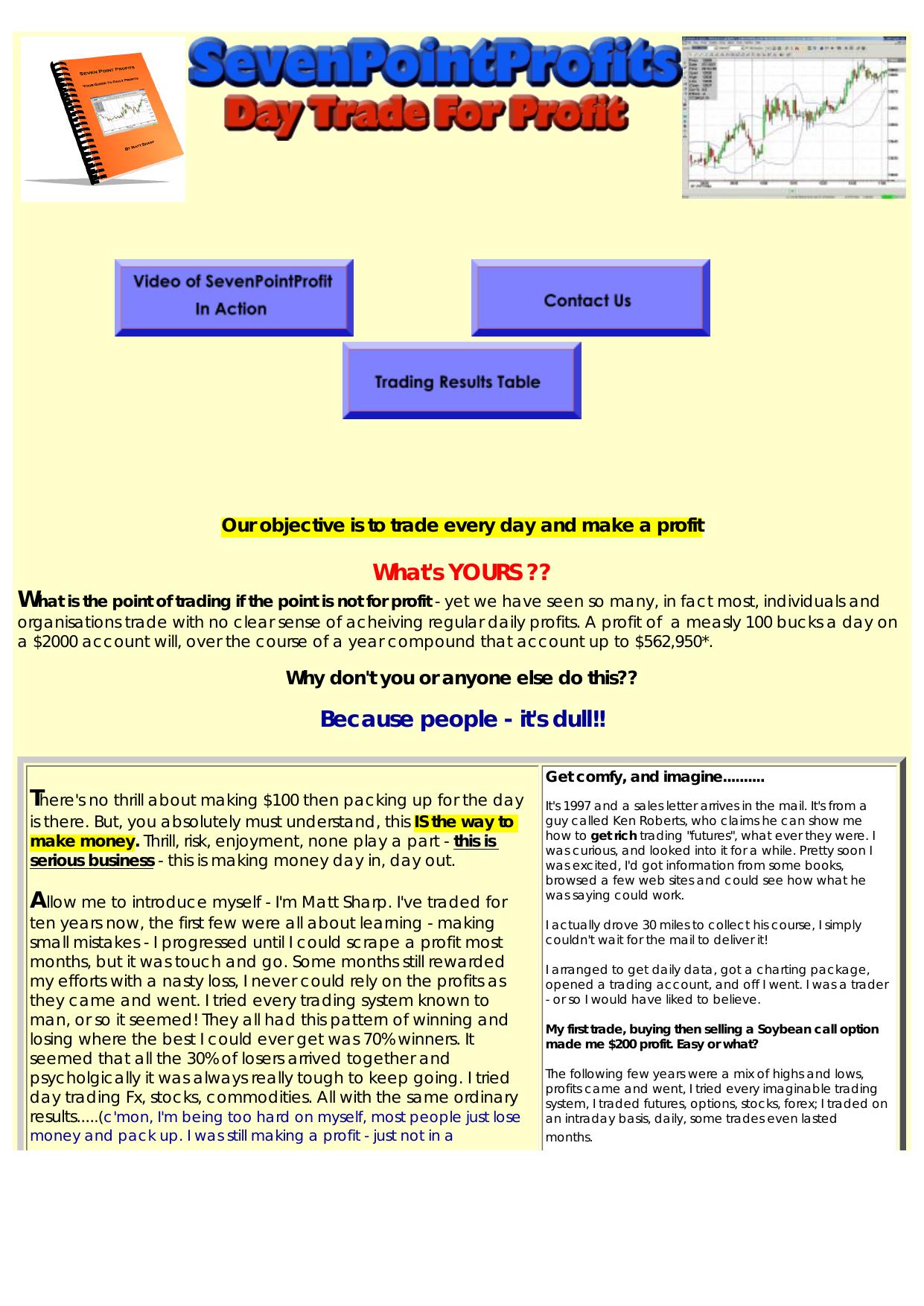 Seven Point Profits. by Best of Kuszter's Collection