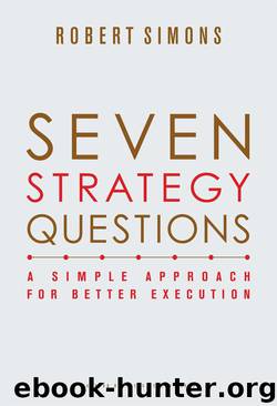 Seven Strategy Questions: A Simple Approach for Better Execution by Robert Simons