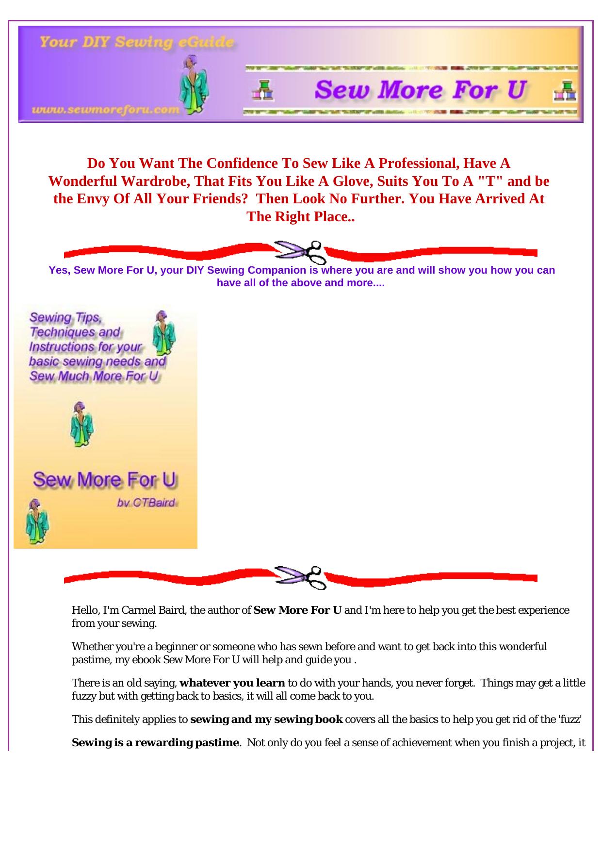 Sew More For U. by Best of Kuszter's Collection