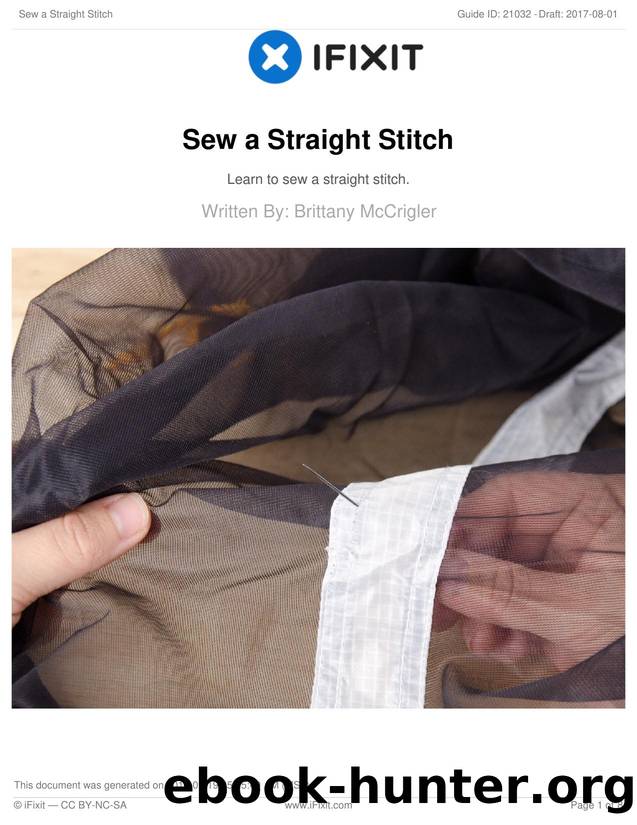 Sew a Straight Stitch by Unknown
