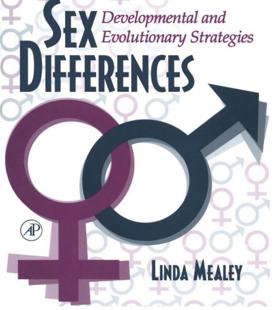Sex Differences: Developmental and Evolutionary Strategies by Linda Mealey