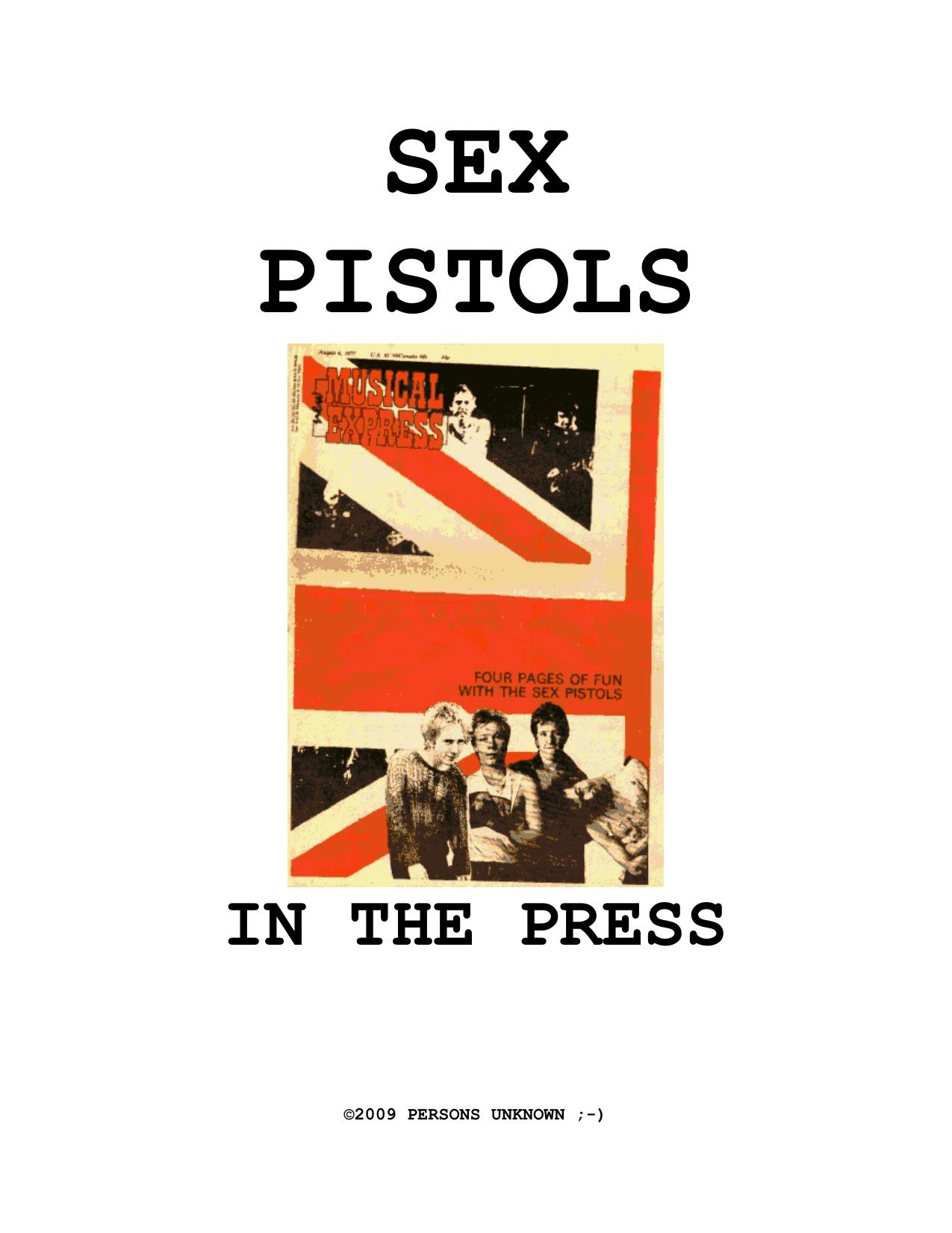 Sex Pistols by In The Press