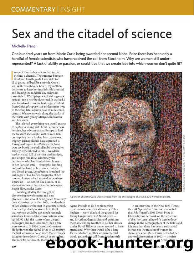Sex and the citadel of science by Michelle Francl