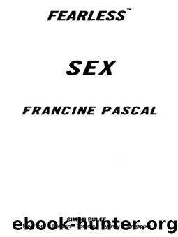 Sex by Francine Pascal