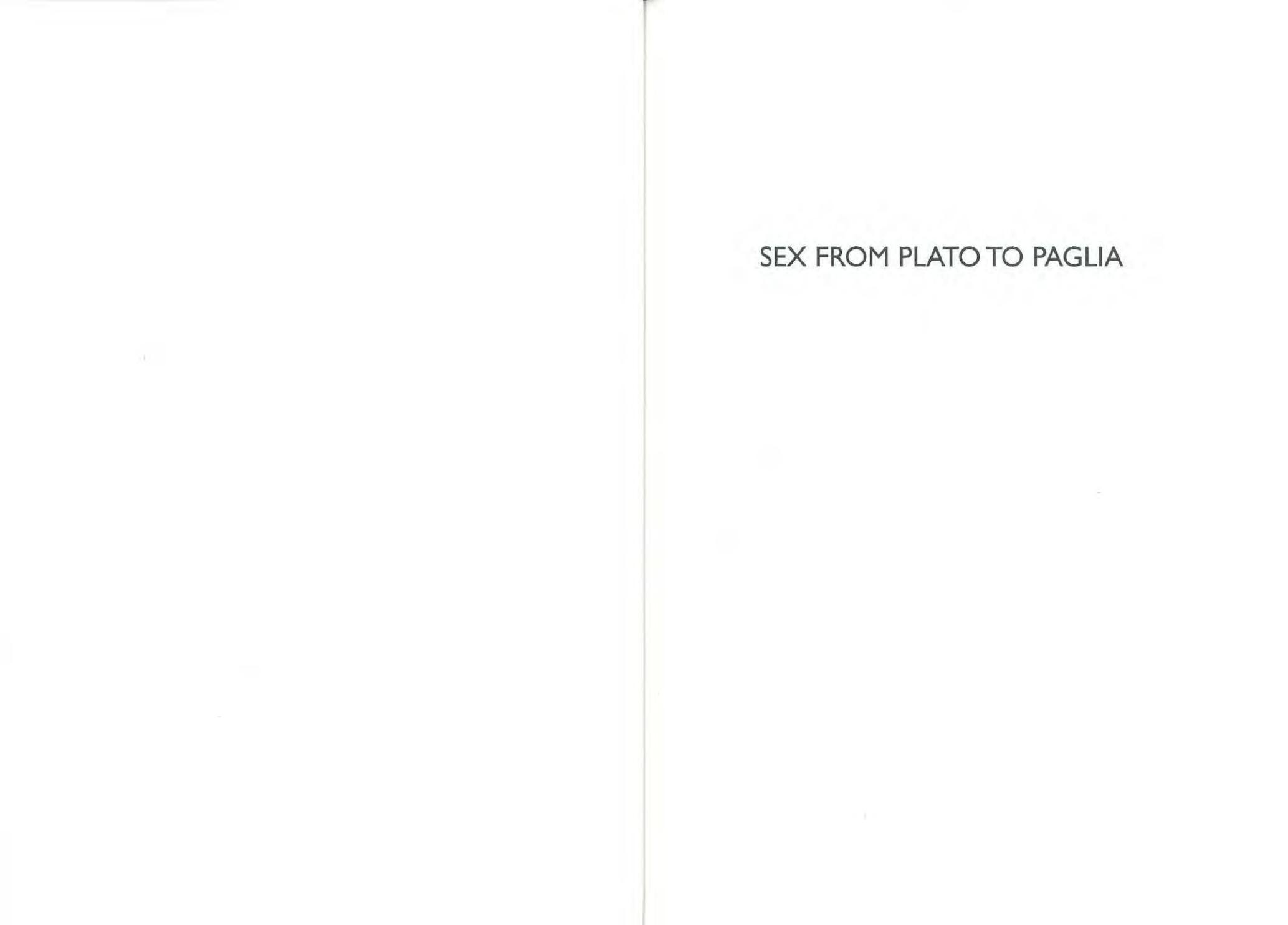Sex from Plato to Paglia: A Philosophical Encyclopedia by Alan Soble